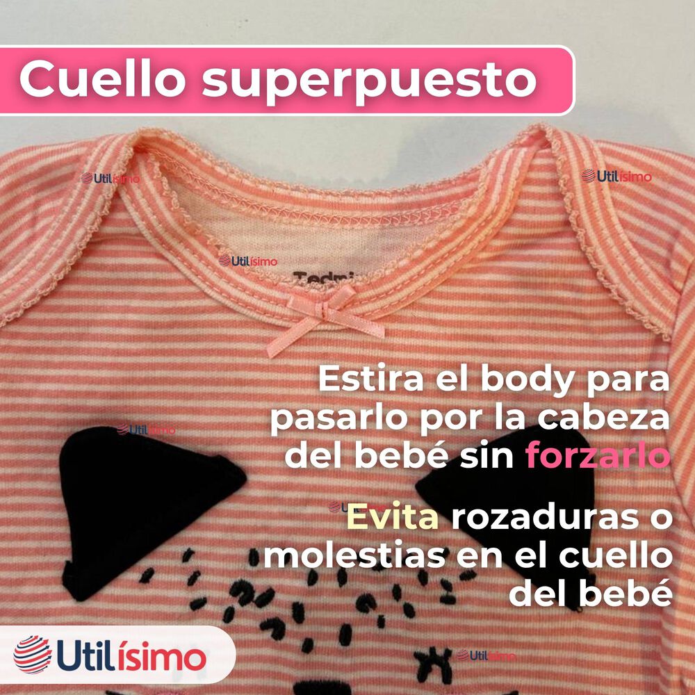 Pack 4 Bodys Niña Manga Corta Tedmimak 100% Algodón Cat Love image number 4.0