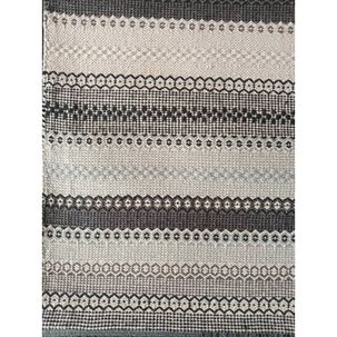 Alfombra Kelim Mediana Gris/negro