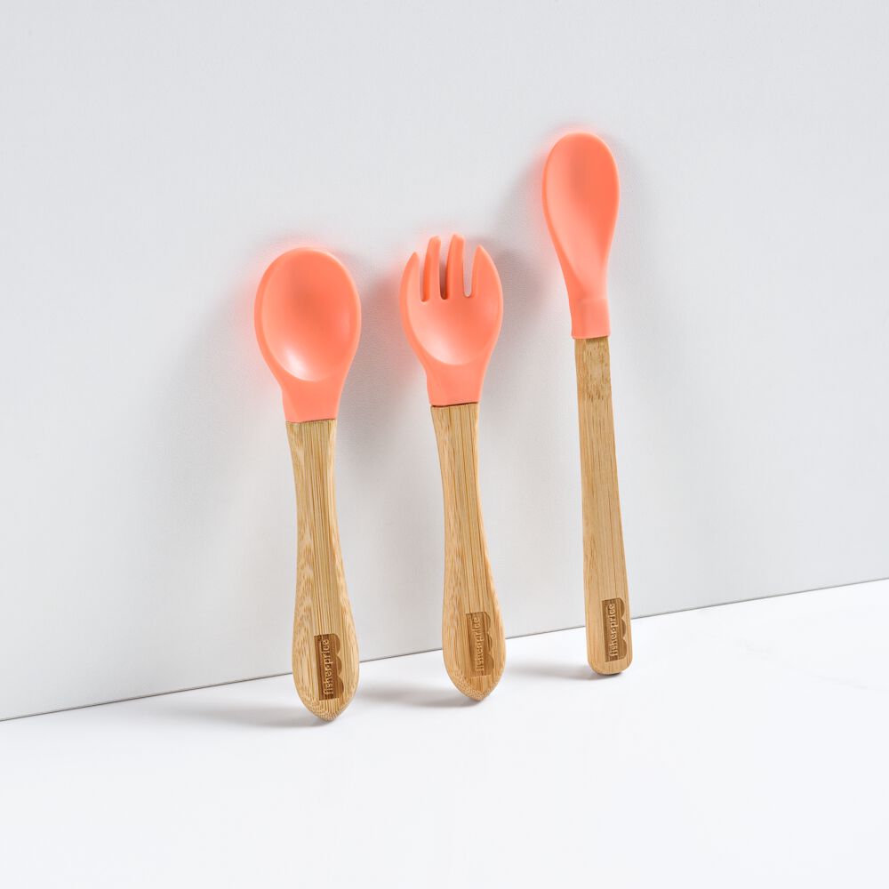 Cuchara Entrena Mango Largo Fisher Price Bam N Boo Rosa 1179 image number 4.0