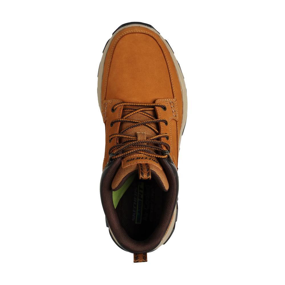 Botín Hombre Skechers Respected - Boswell Beige image number 4.0