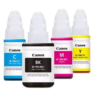 Pack Botellas Canon Gi-190 Bk, C, M, Y