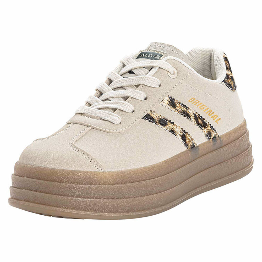 Zapatilla Lesser Beige Print Alquimia image number 0.0