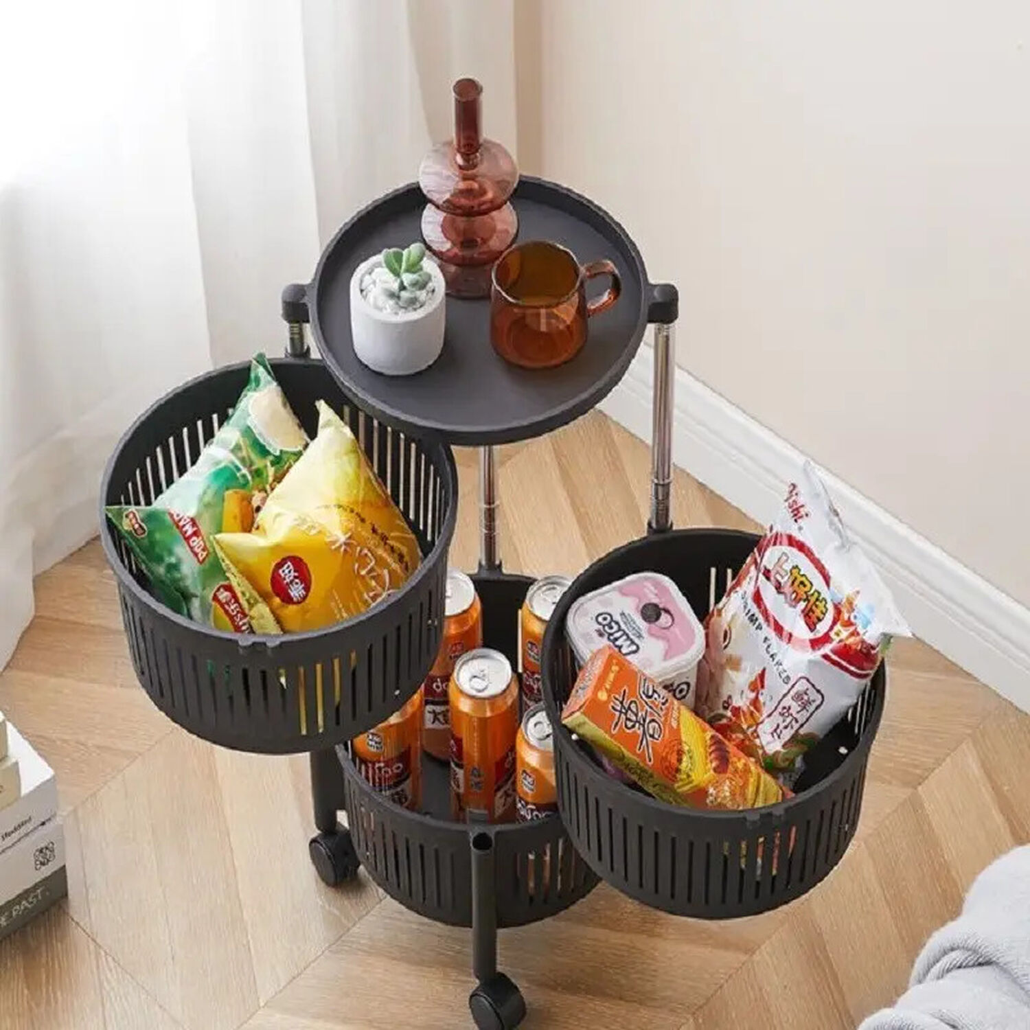 Carrito Organizador Multiuso Verdulero Frutero Con 3 Niveles Marca Mp image number 1.0