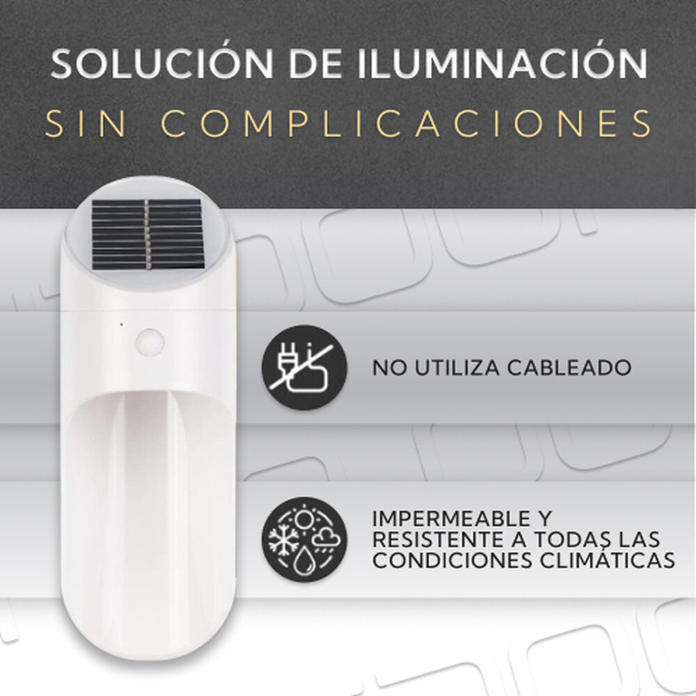 Aplique Led Solar Para Exterior image number 4.0