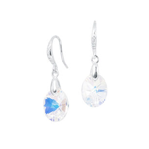 Aros Praga Con Cristal Genuino Aurora Boreal