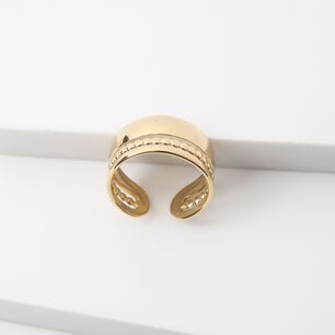 Anillo 19v69 Dorado Mujer Str273