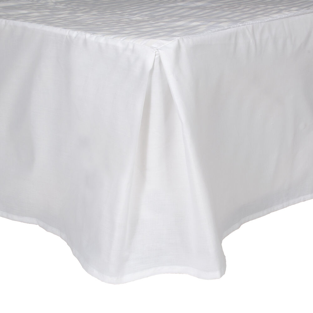 Faldon Unicolor 2 Plazas Color Blanco 144 Hilos Arthome image number 0.0