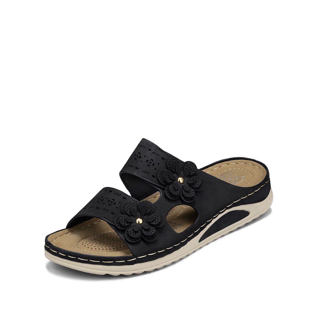 Sandalia Estilo Chala Confort Taco Cu&ntilde;a Mujer Weide Jn723 image number 0.0