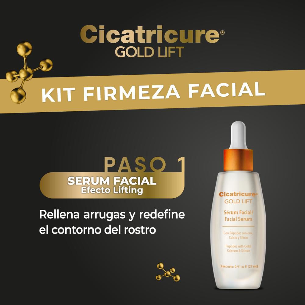 Pack Cicatricure  gold Día + Serum + Cosmetiquero image number 1.0