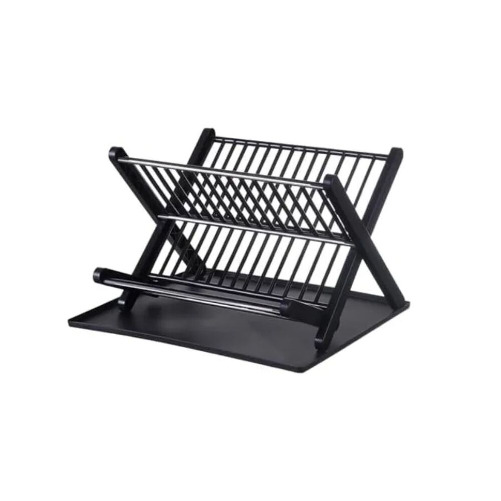 Platera Escurridor 2 Niveles Estante Para Platos Y Tazas Negro image number 0.0