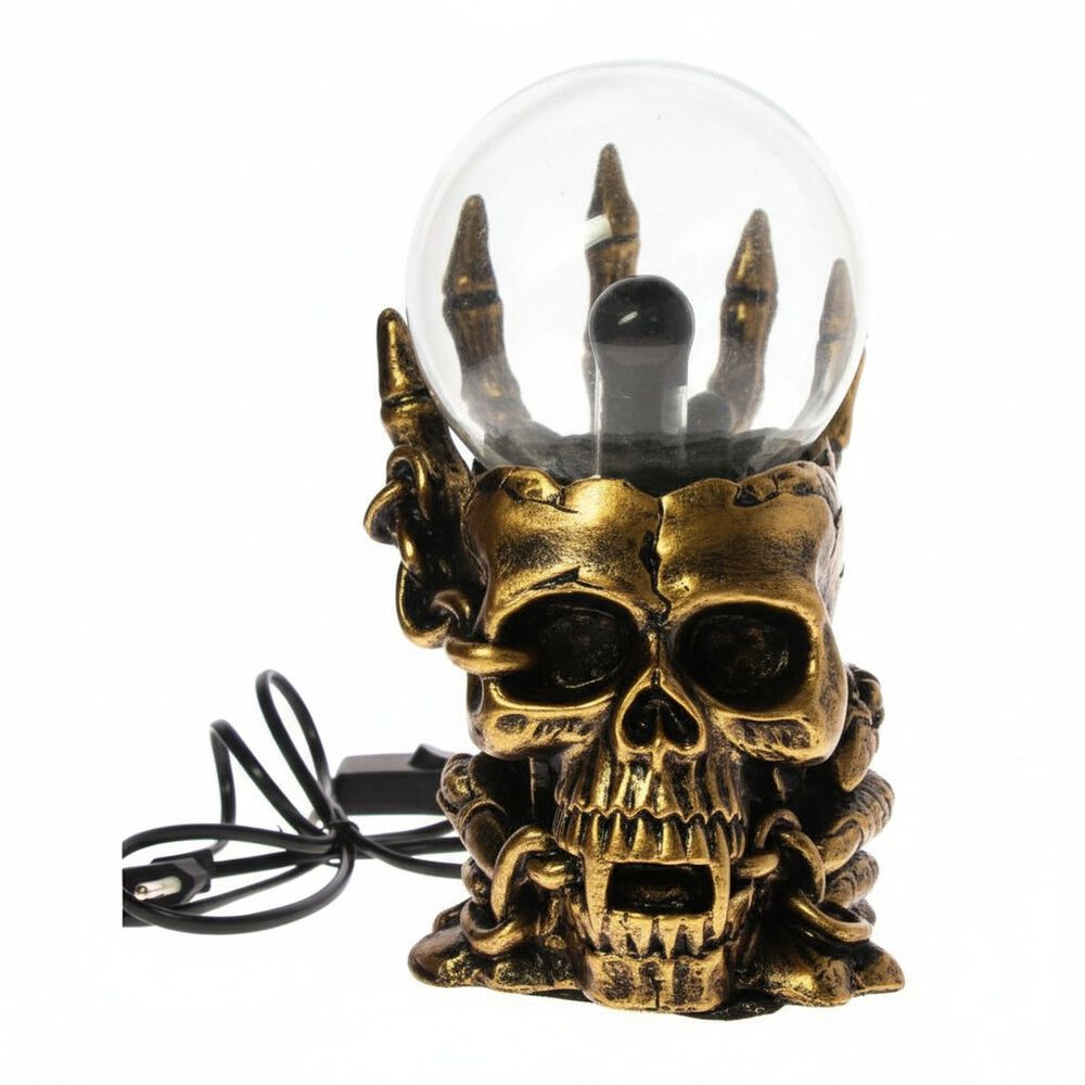 L&aacute;mpara Plasma Led Skull Calavera Craneo image number 2.0