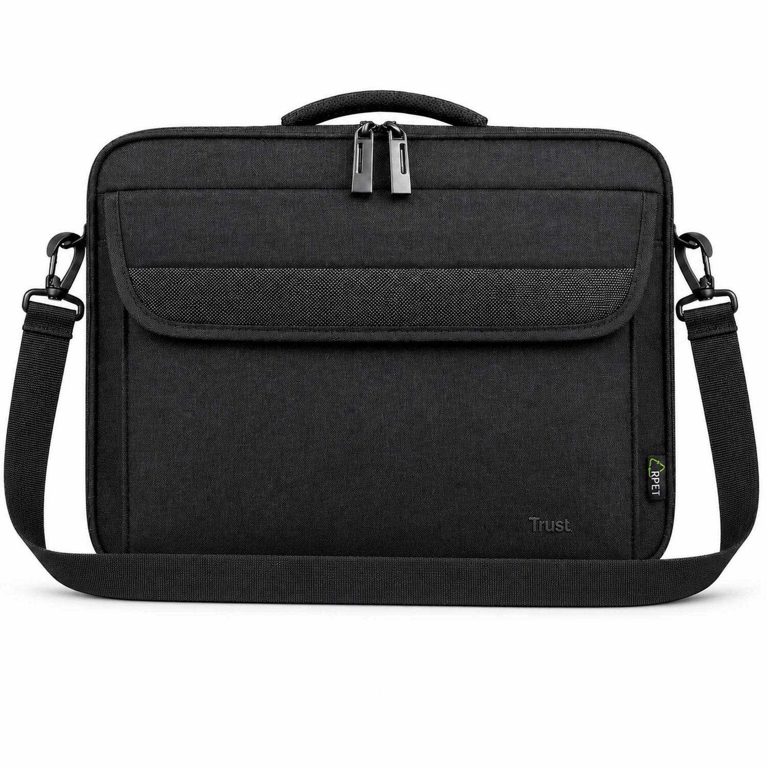 Bolso Notebook Trust Atlanta 16" Con Correa Reinforced Black image number 0.0