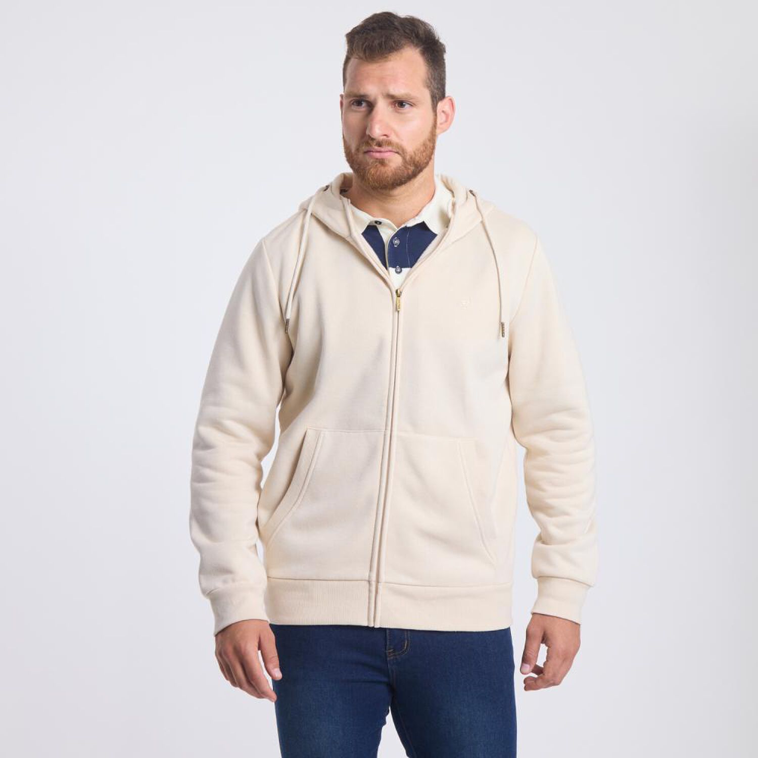 Poler&oacute;n Liso Regular Cuello Redondo Hombre Peroe image number 0.0