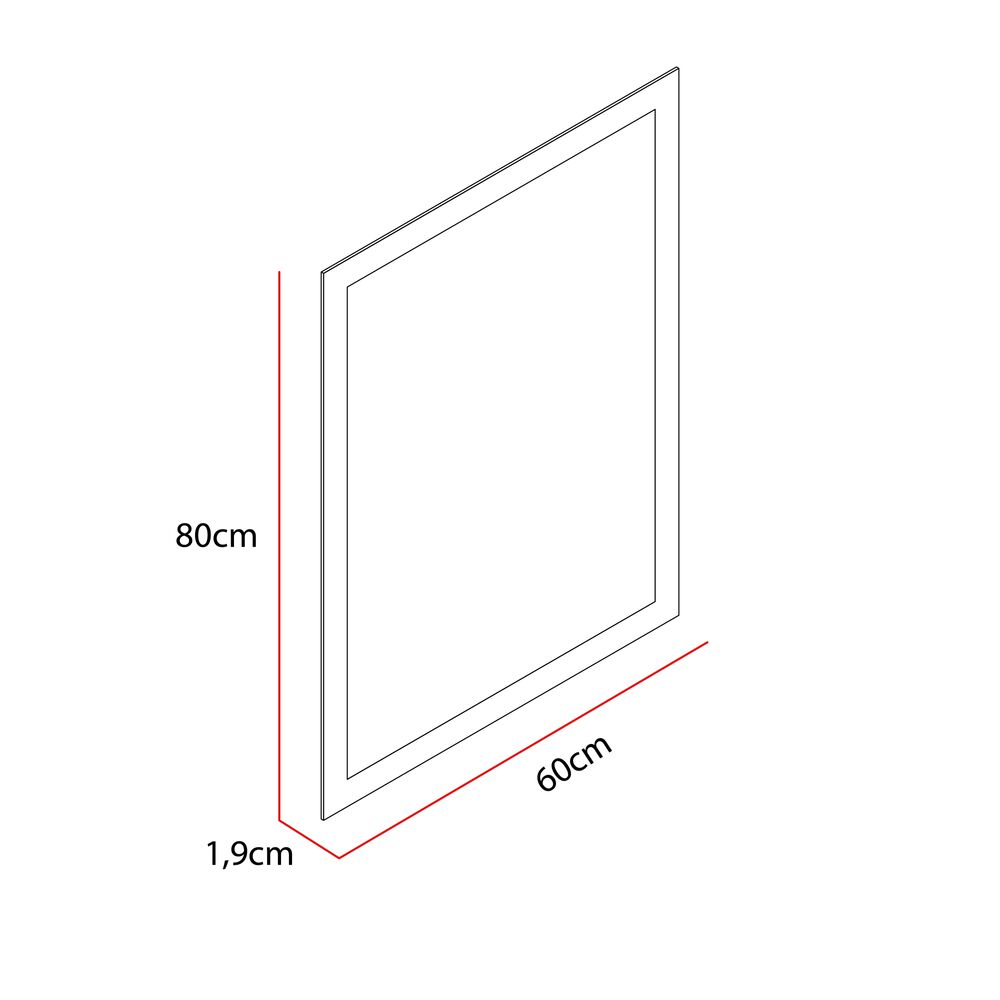 Espejo Rectangular 80x60x1,9 Cm Fm-060 image number 4.0