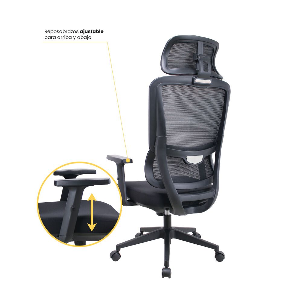 Silla Escritorio Oficina Ergon&oacute;mica Reclinable Ergotech Levo image number 3.0