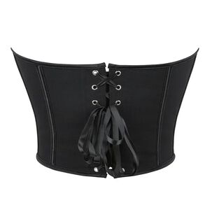 Crop Top Strapless Para Mujer Tipo Corset Con Lienzos Ajustable En Espalda