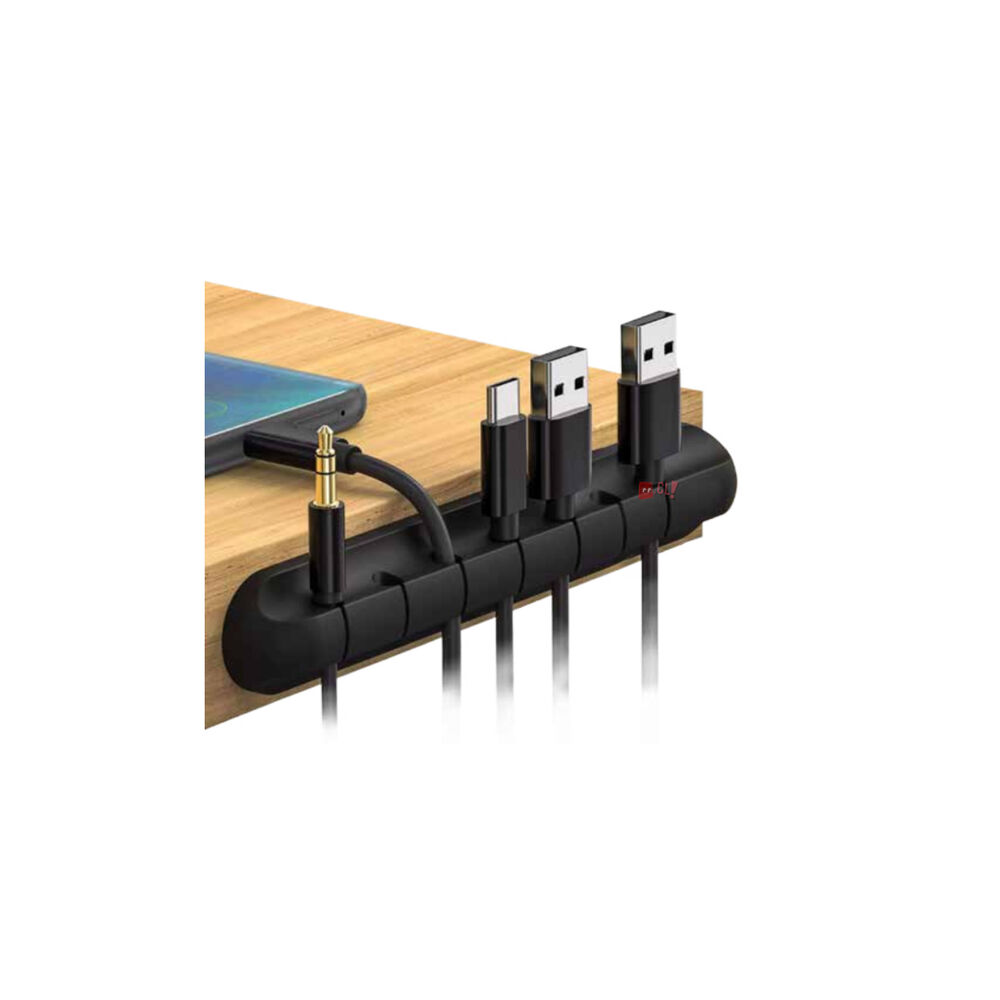 Organizador De Cables Con 7 Ranuras Para Escritorio Pc - Ps image number 1.0
