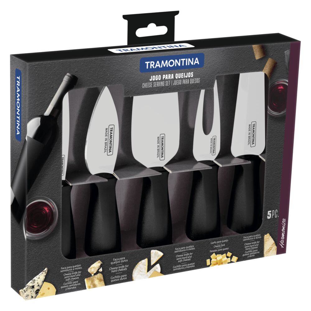 Juego Para Quesos Tramontina Harmoniza Acero Inox. 5 Piezas image number 0.0