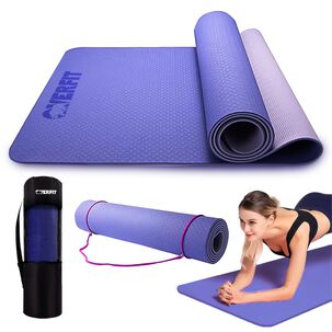 Mat Yoga Tpe 6mm Overfit Alfombra Alfombra Pilates Bicolor