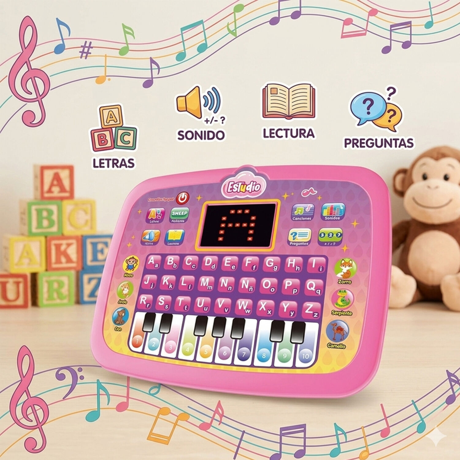 Tablet Educativa Infantil Didactica Juguete Bilingue Musical image number 2.0