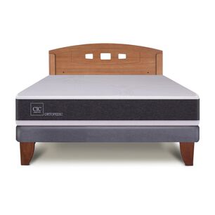 Cama Europea Cic New Ortopedic / 2 Plazas / Base Normal + Respaldo