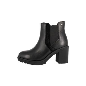 Botin De Cuero Zanra Negro Alquimia