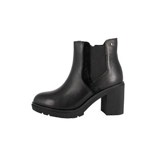 Botin De Cuero Zanra Negro Alquimia