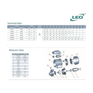 Bomba Perif&eacute;rica Leo Apm150 2hp