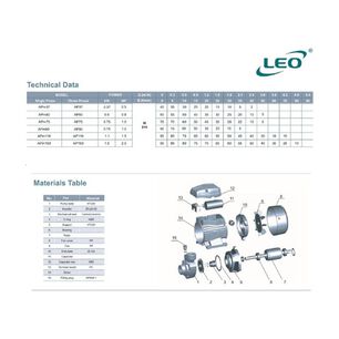 Bomba Perif&eacute;rica Leo Apm150 2hp