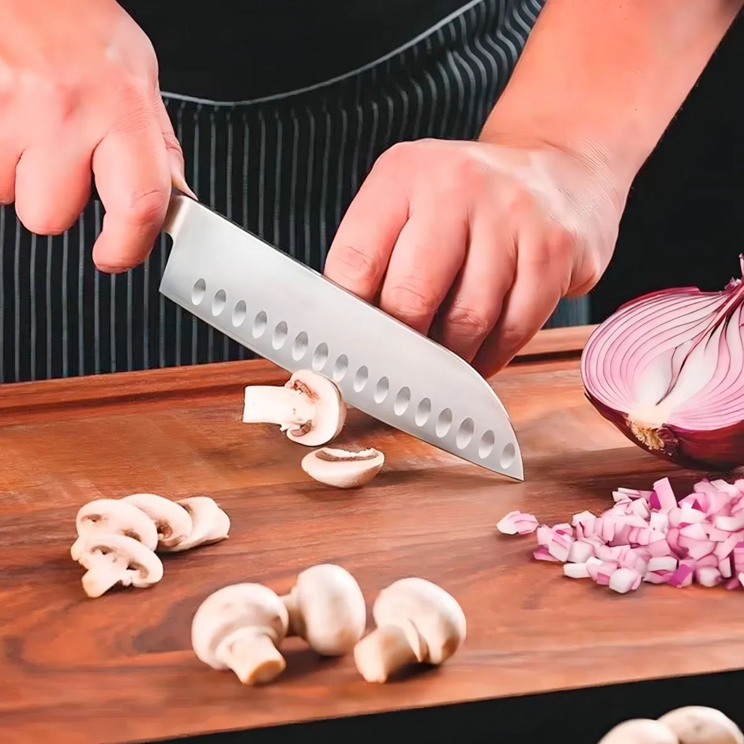 Cuchillo Santoku Tramontina 7 Pulgadas Ultracorte Cocina image number 1.0