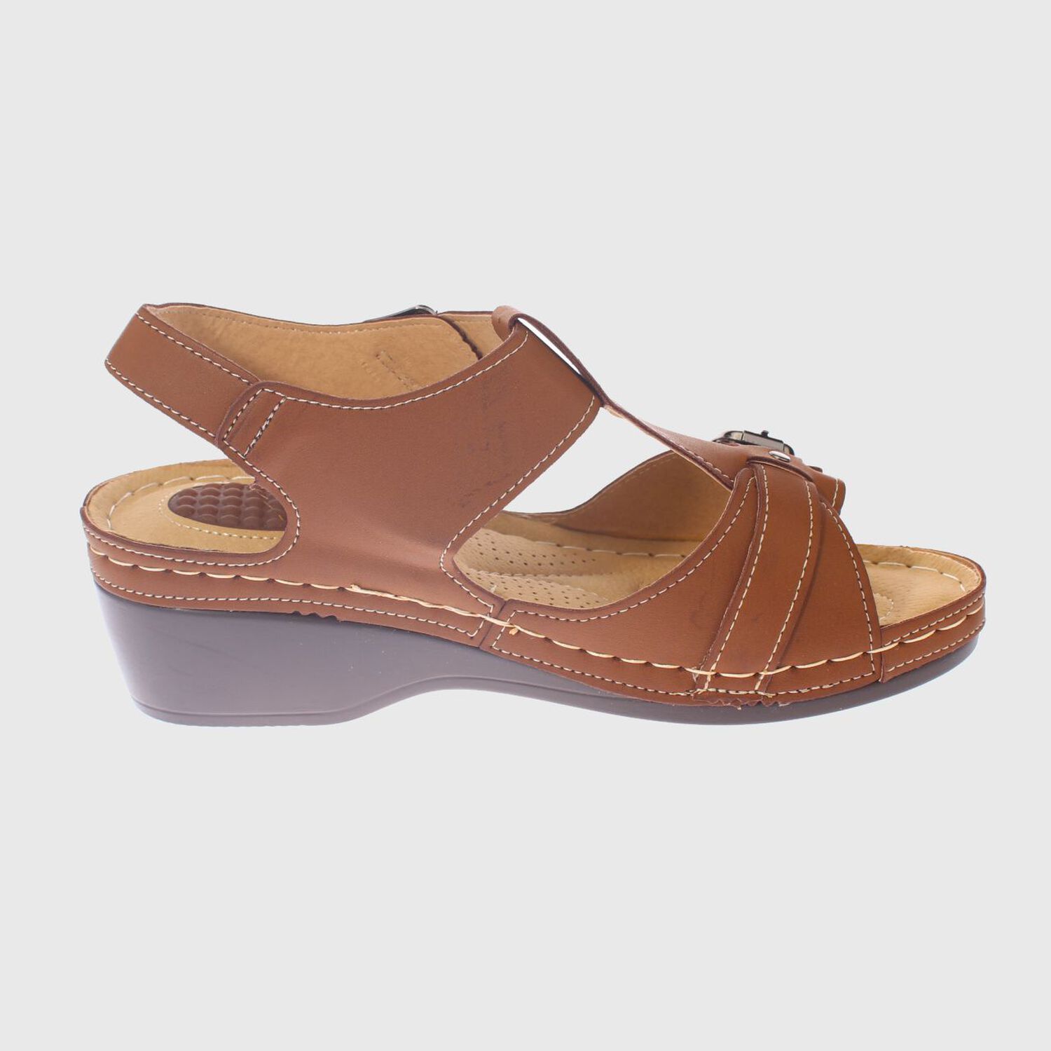 Sandalia Confort Caf&eacute; Modelo Italiano Art. 5ask73329brown image number 3.0
