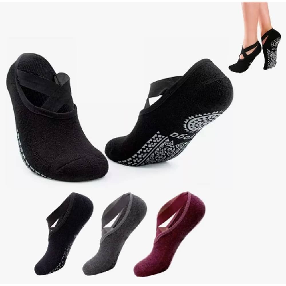 Calcetines Antideslizantes Para Yoga Pilates Set 3 Pares image number 0.0