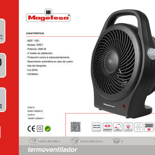 Termoventilador Magefesa Drey Mgf1291