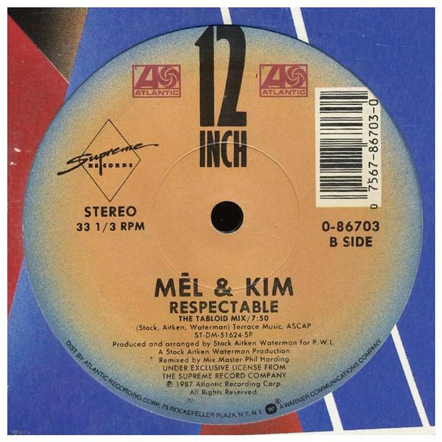 Mel & Kim - Respectable | 12" Maxi Single Usado image number 1.0