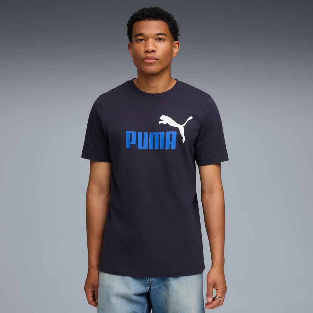 Polera Deportiva Hombre Puma Ess 2 Color No. 1 Logo Tee image number 2.0