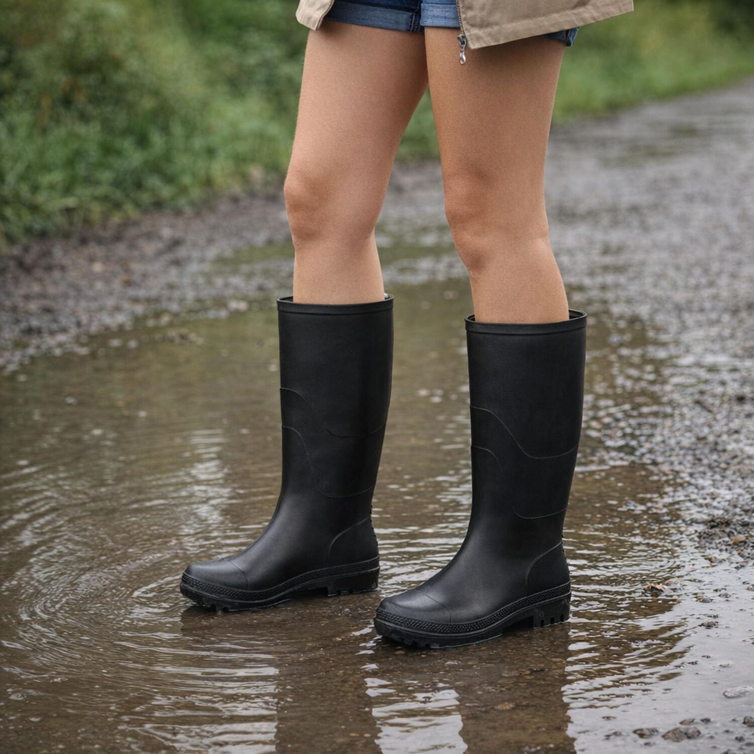 Bota De Agua Padma Negro Uns image number 4.0