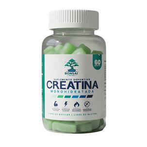 Creatina Monohidratada 60 Gomitas 5g - Gummies - 30 Dias - Bonsai Plus+