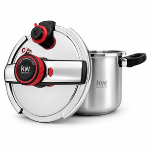 Olla A Presi&oacute;n Kw Acero Inoxidable Oxford 6lt Triple V&aacute;lvula