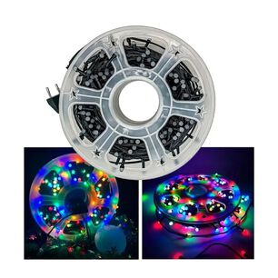 Guirnalda Led Para &Aacute;rbol Fachada Jard&iacute;n Navidad 300 Luces Multicolor 5m