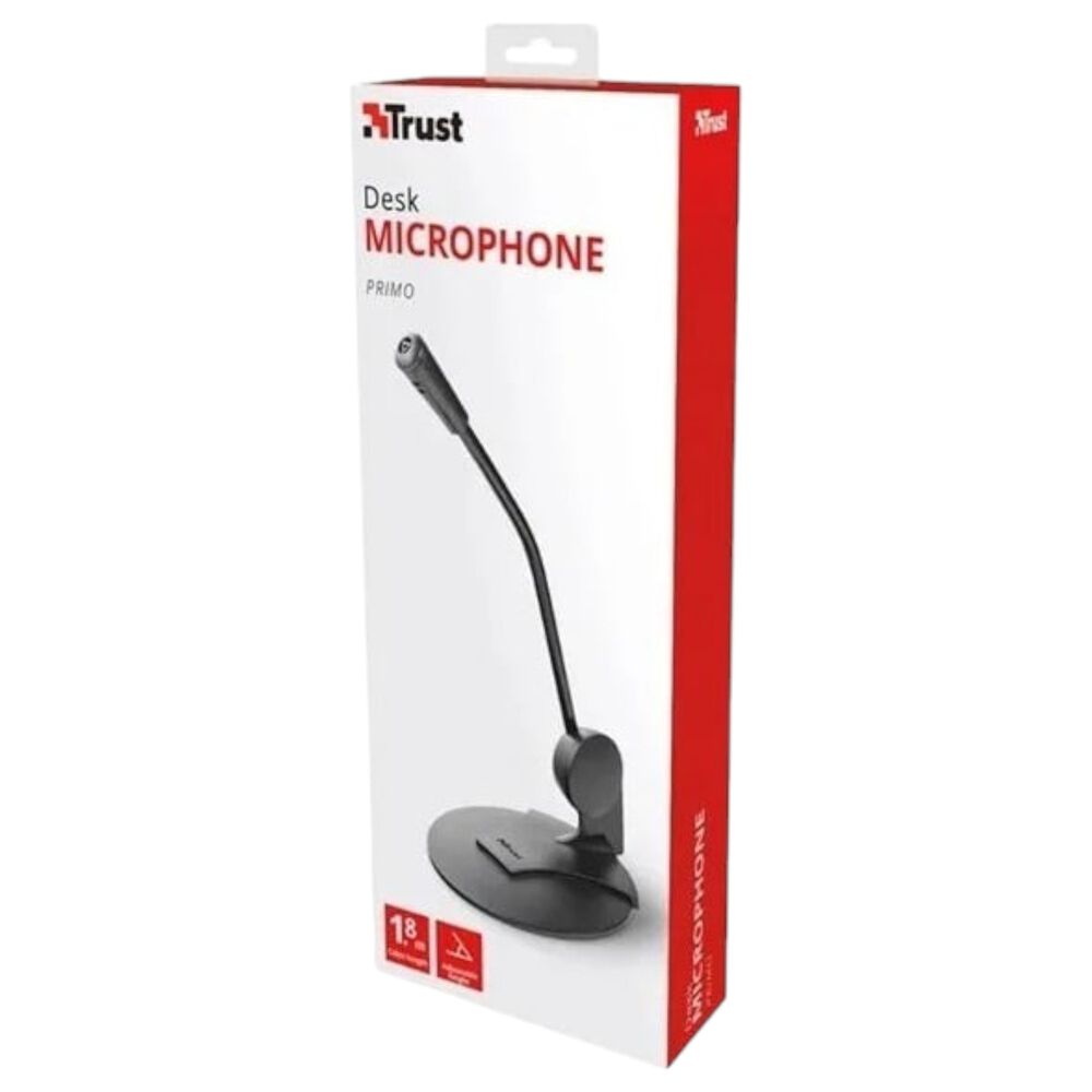 Micrófono Trust Primo Jack 3.5mm 1.8m Con Base image number 6.0