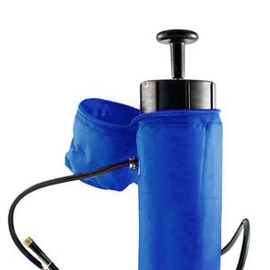 Botella Deportiva Con Pulverizador De Agua Azul