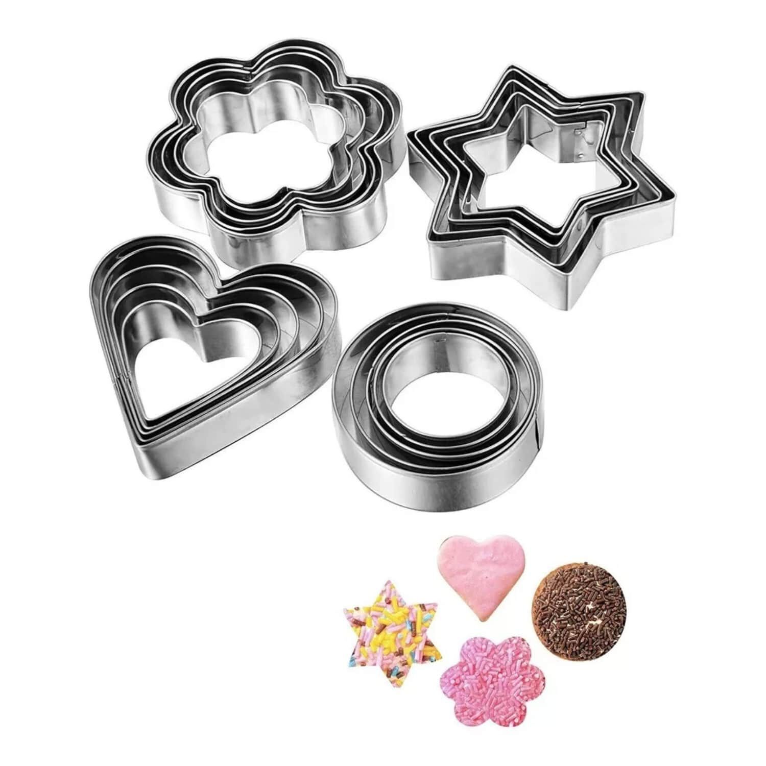 Set 12 Moldes Cortadores Para Galletas Formas Surtidas image number 1.0