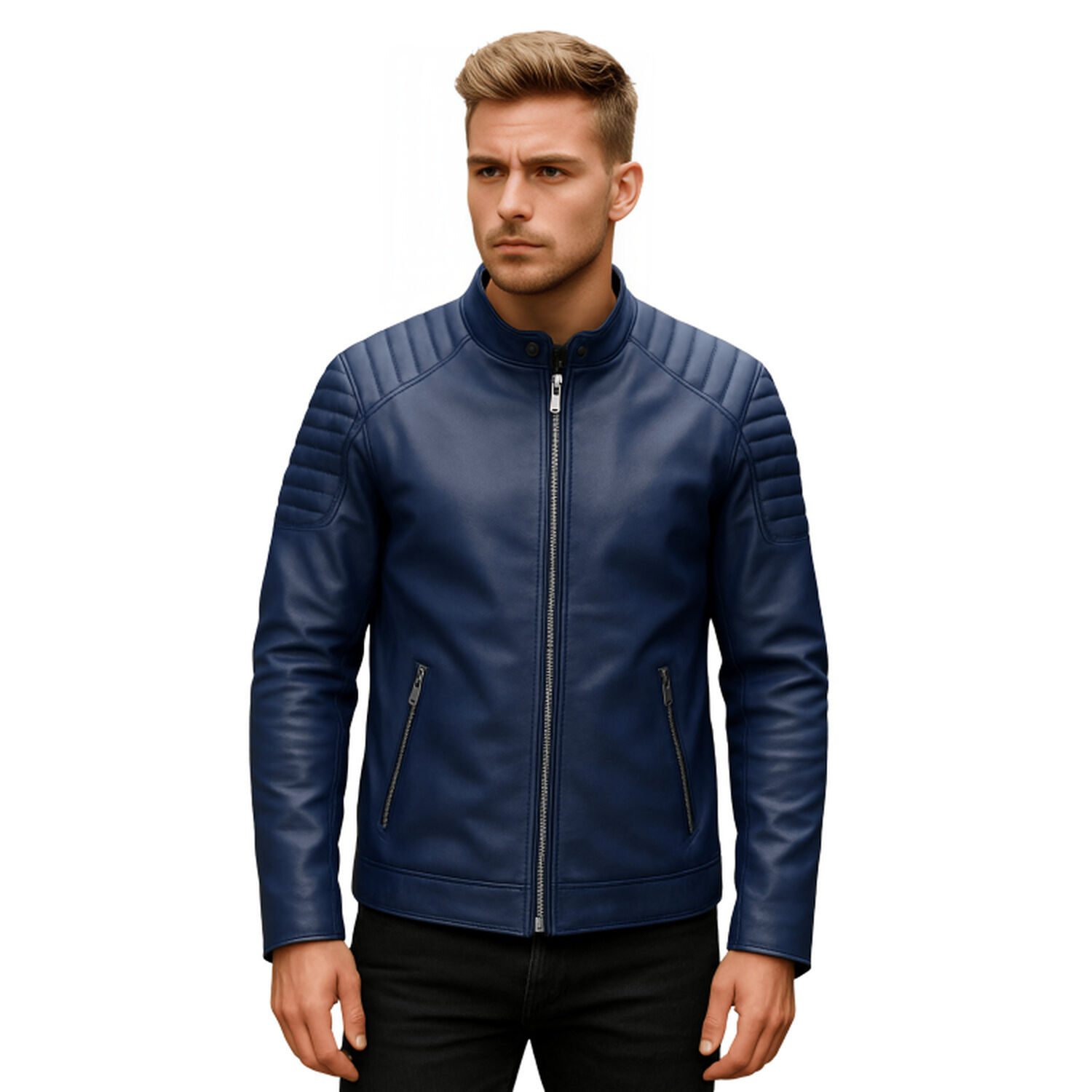 Chaqueta Ecocuero Soft Berlin Hombre image number 1.0
