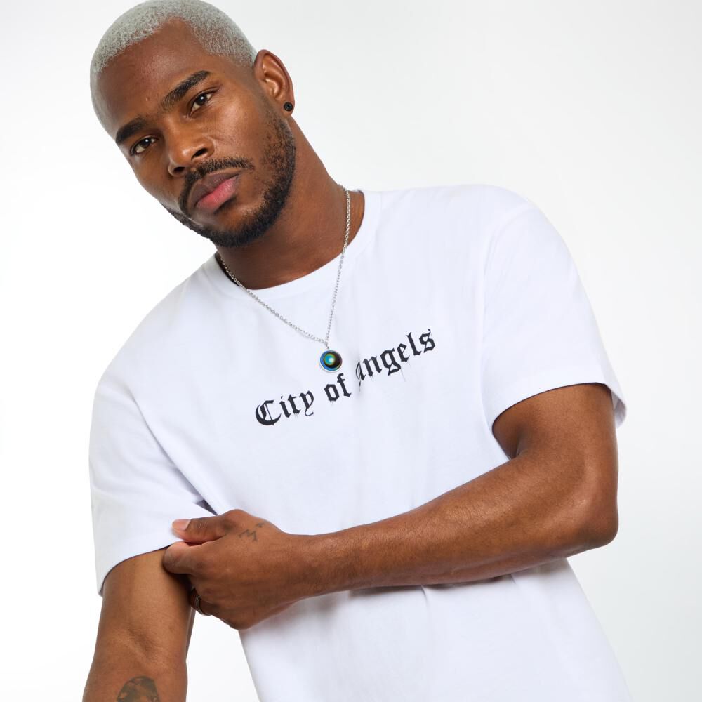 Polera Estampada Oversize Manga Corta Cuello Redondo Hombre Rolly Go image number 4.0