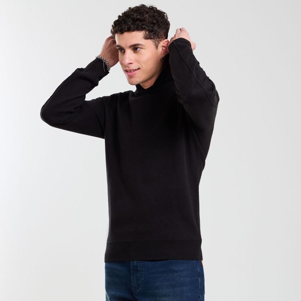 Sweater Liso Regular Manga Larga Con Capucha Hombre Skuad image number 2.0