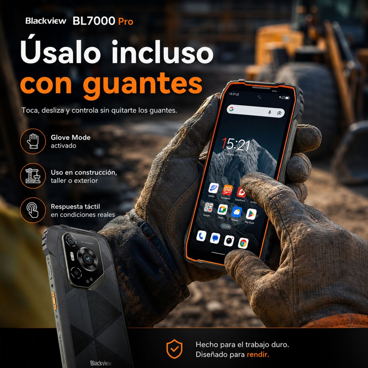 Celular Rugged Blackview Bl7000 Pro 5g 512gb 32gb Ram image number 7.0