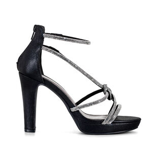 Sandalias Fiesta Moda Mujer Pedrería Taco Grueso Weide Gh133