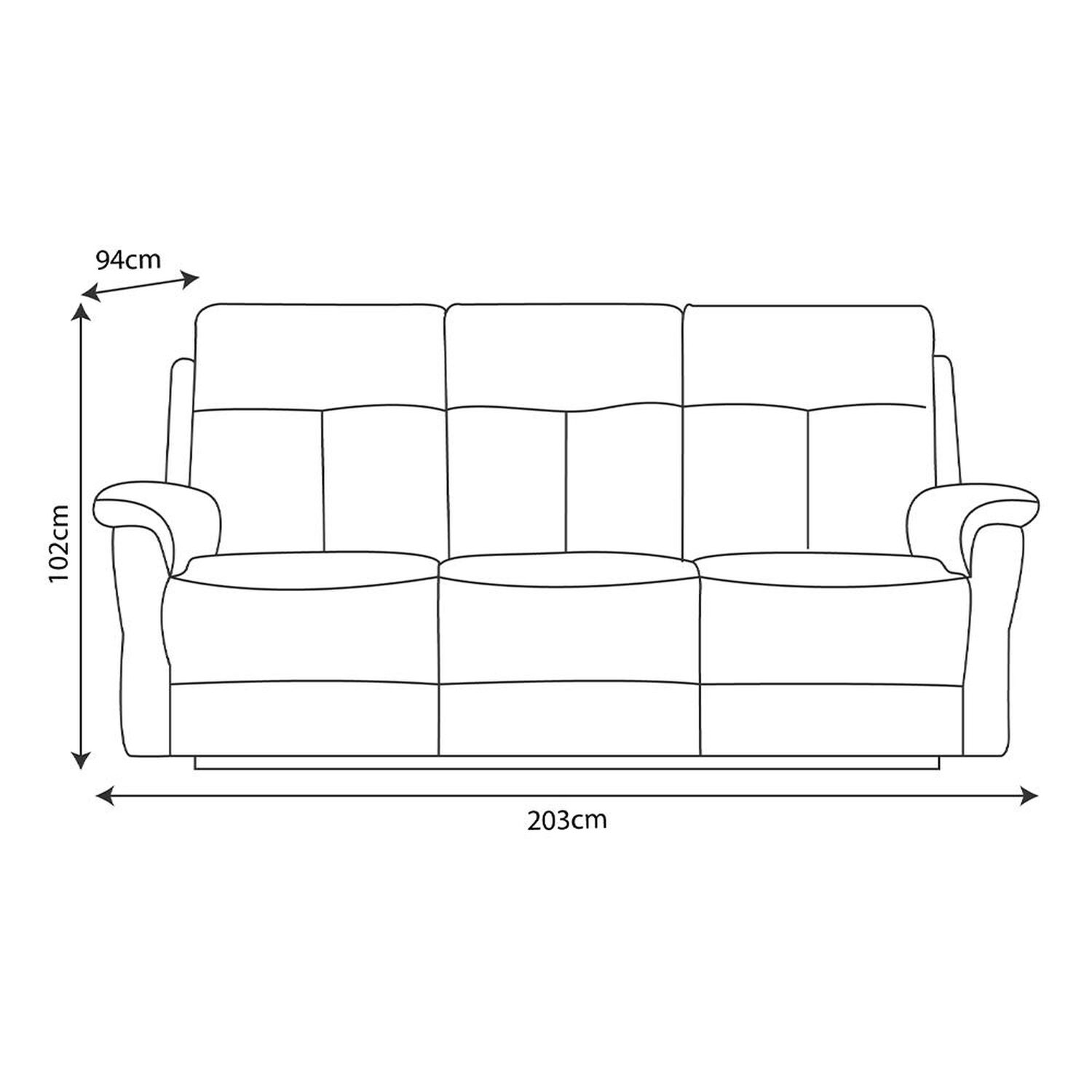 Sof&aacute;&nbsp;reclinable Zoy Home Beijing / 3 Cuerpos image number 7.0