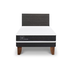 Cama Europea Cic Ortopedic / 1.5 Plazas / Base Normal + Respaldo