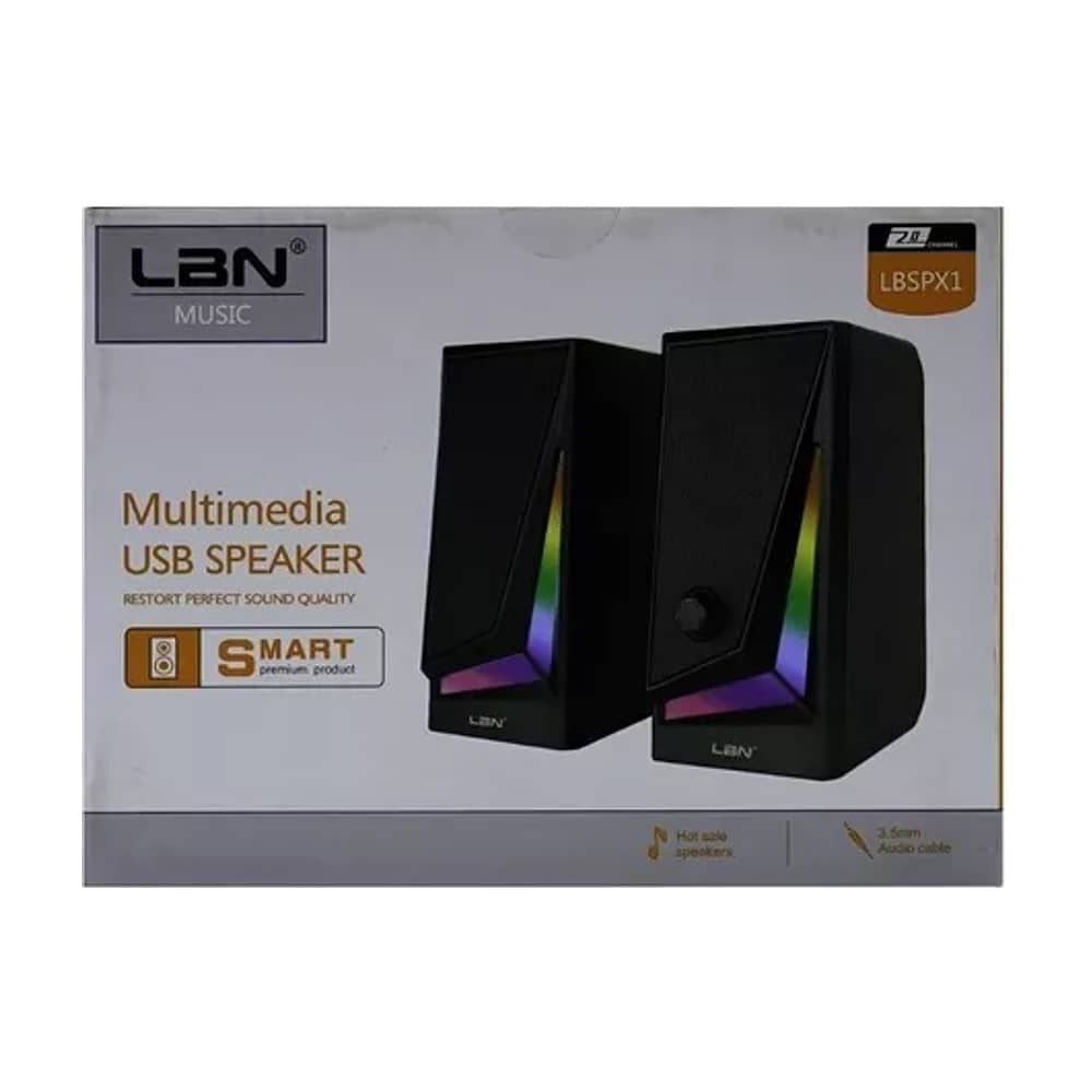 Parlante Para Pc 2.0 Multimedia Lbn Modelo Lbspx1 image number 2.0